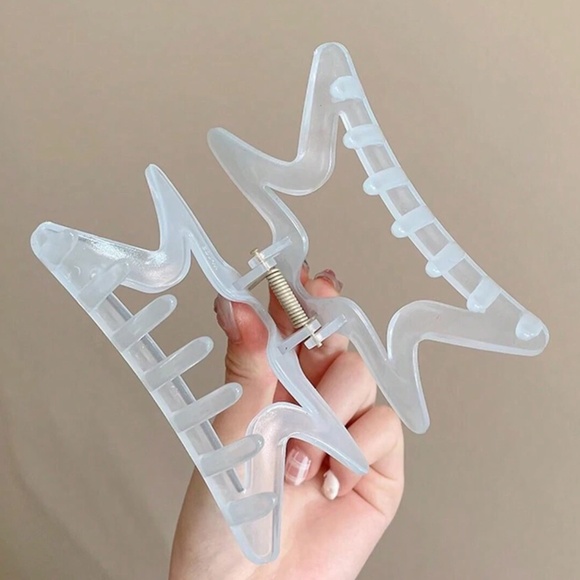Large Size Star Hair Clip Claw Set